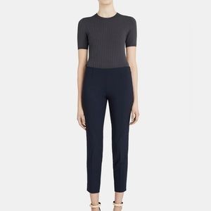THEORY Belisa Pant In navy Stretch Wool size 6 / NWT